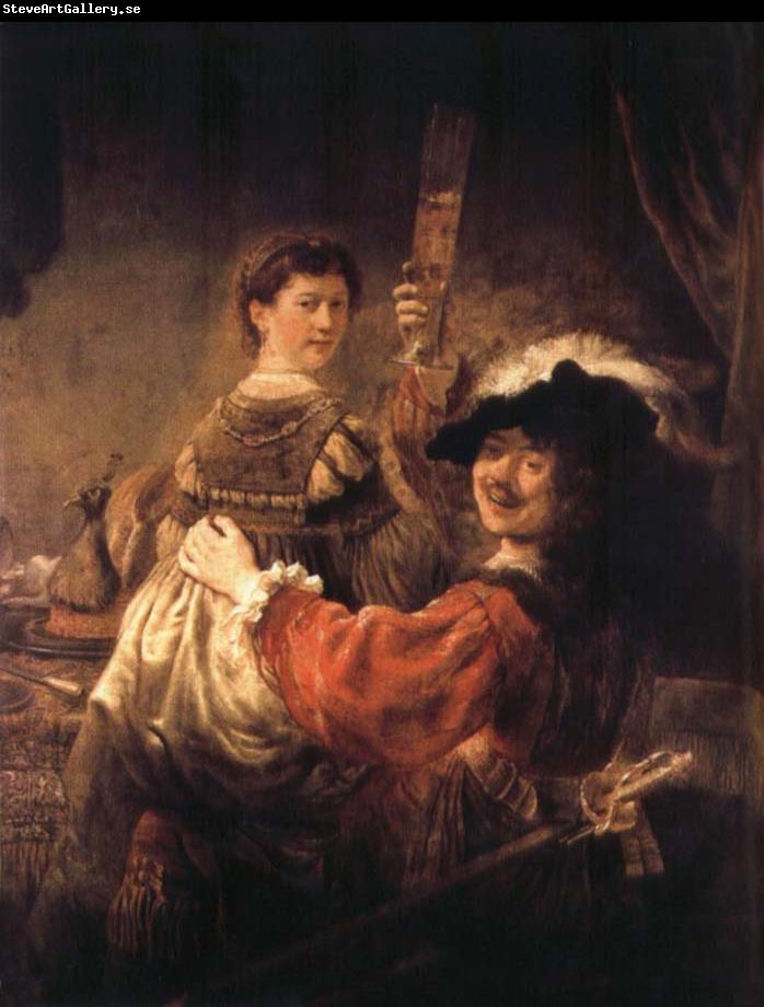 REMBRANDT Harmenszoon van Rijn Self-Portrait with Saskia